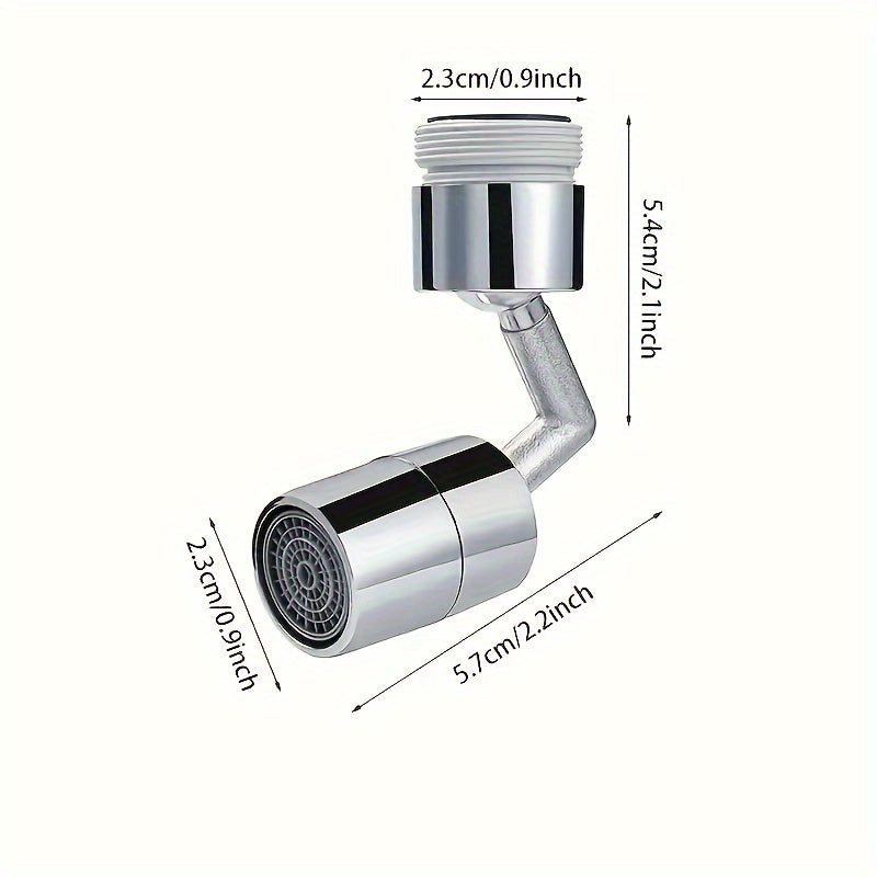 Rotating Faucet Sprayer Attachment for Kitchen Sink with Adjustable Nozzle and Adapter