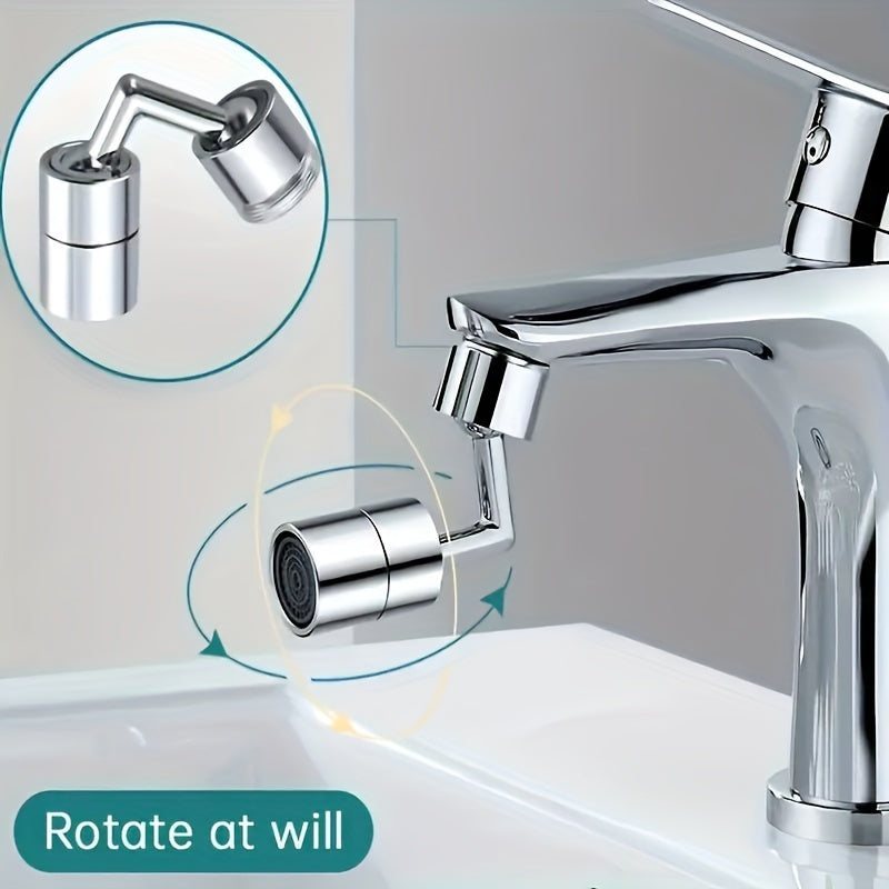 Rotating Faucet Sprayer Attachment for Kitchen Sink with Adjustable Nozzle and Adapter