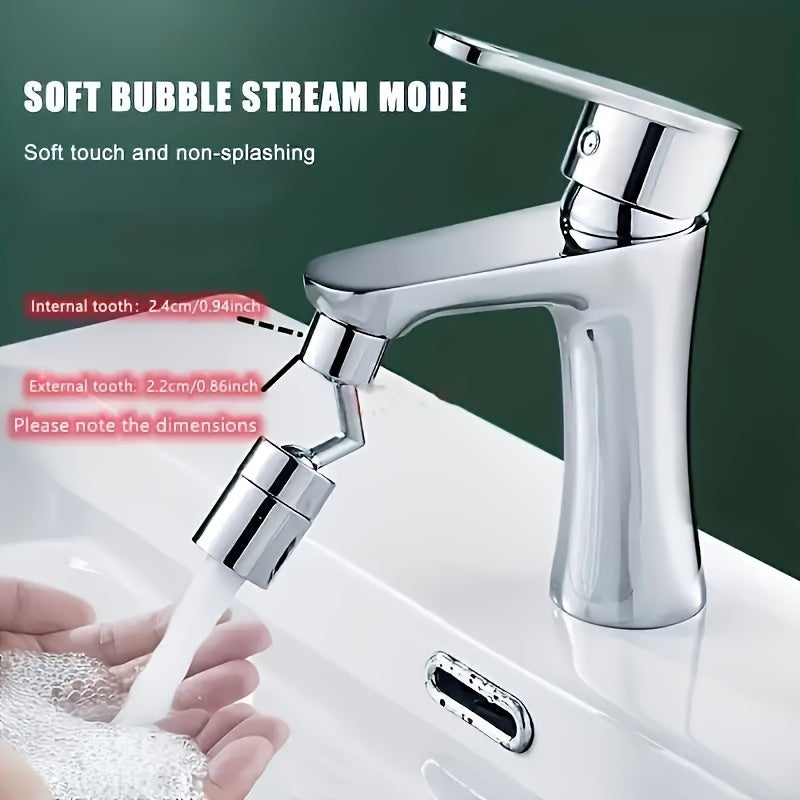 Rotating Faucet Sprayer Attachment for Kitchen Sink with Adjustable Nozzle and Adapter