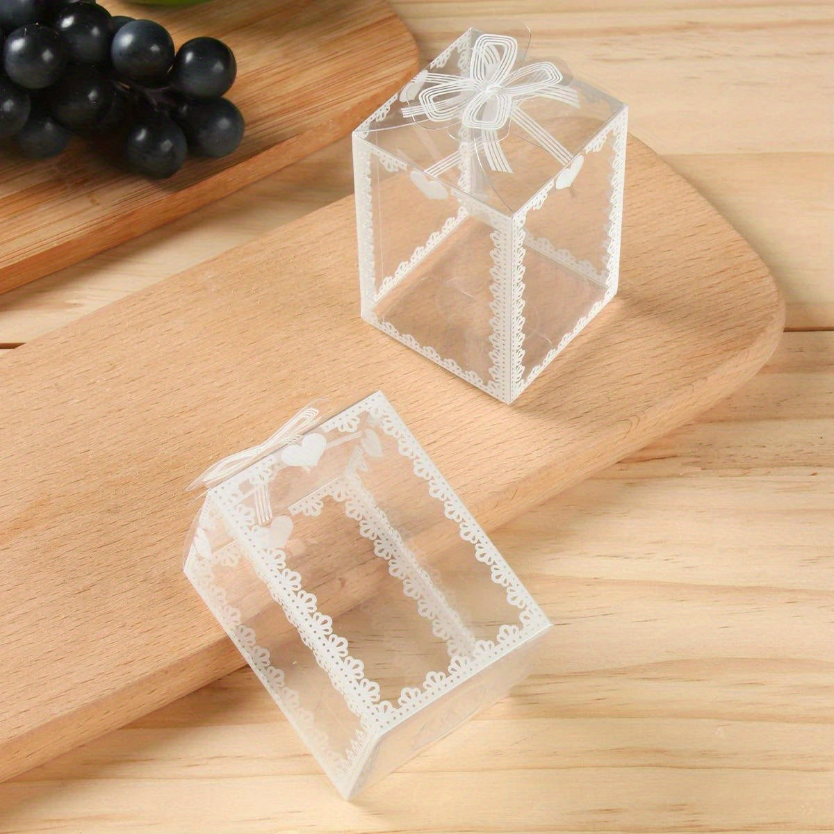 Transparent Gift Boxes Set of 10 for Birthdays Weddings and Valentine's Day