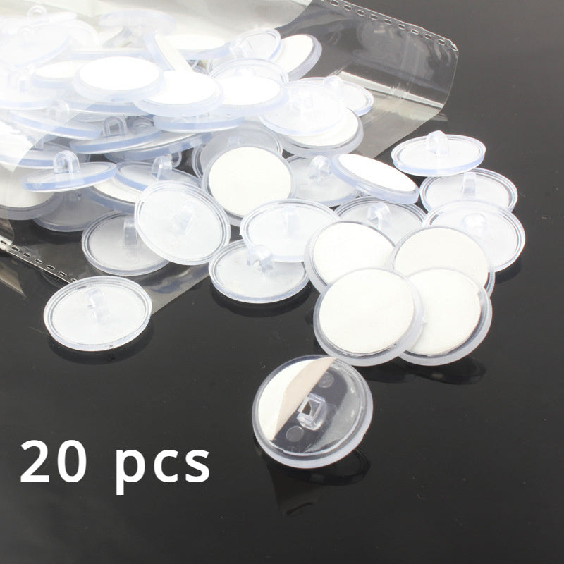 Juego de 20 o 50 ganchos fuertes transparentes para techos, autoadhesivos, para colgar en paredes sin costuras, bricolaje, decoración del hogar