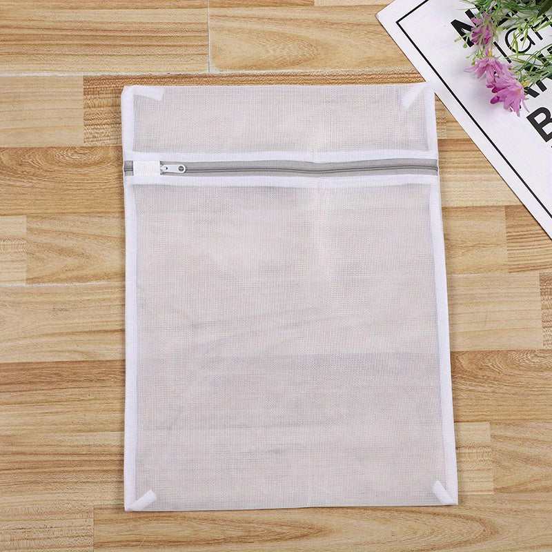 Pack de 3 bolsas de malla para lavandería con cremalleras grises para delicados y viajes