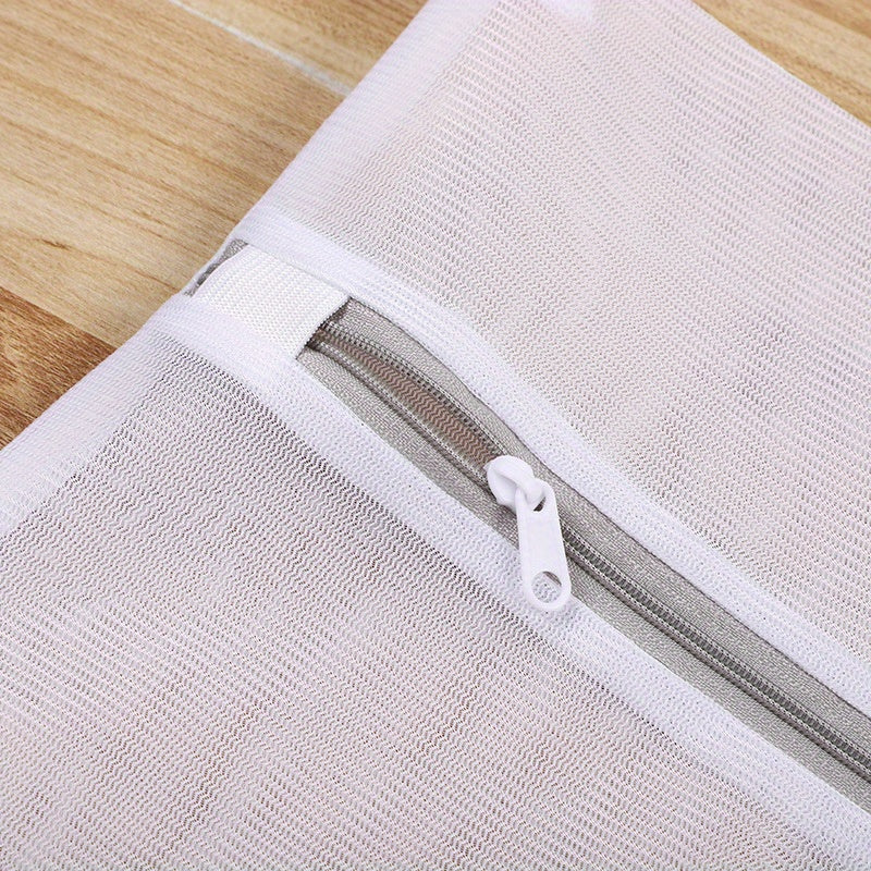 Pack de 3 bolsas de malla para lavandería con cremalleras grises para delicados y viajes