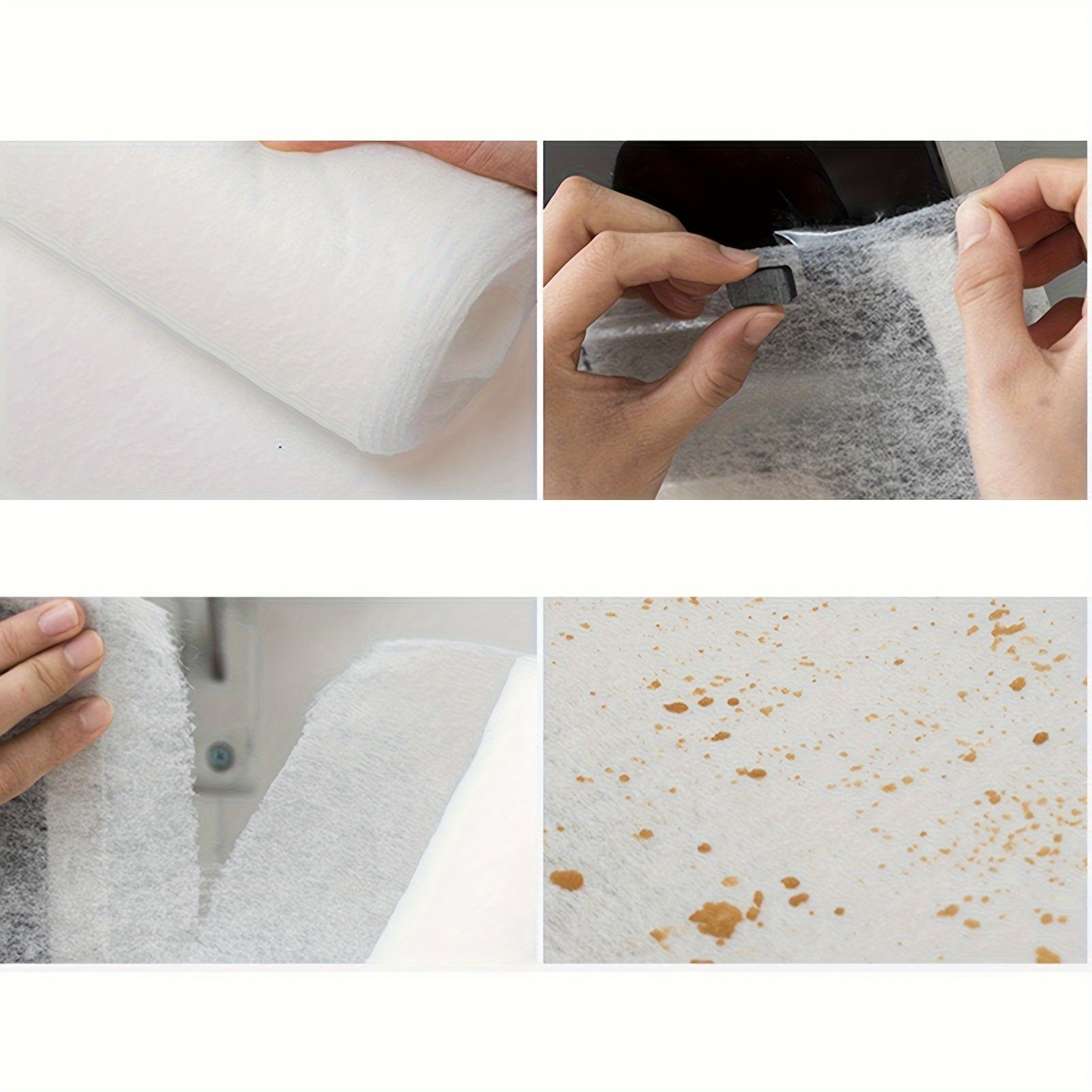 10m Range Hood Grease Filter Paper White Easy Install Oil Smoke Blocking