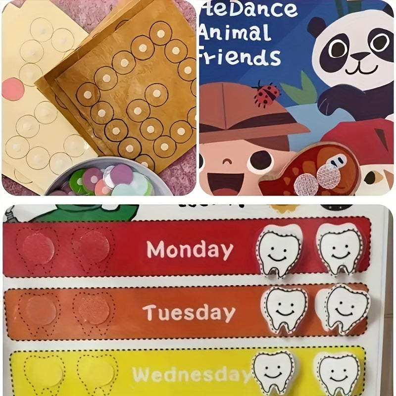 1008 Pieces 10mm Transparent Dot Sticker Hook and Loop Fastener with Strong Glue