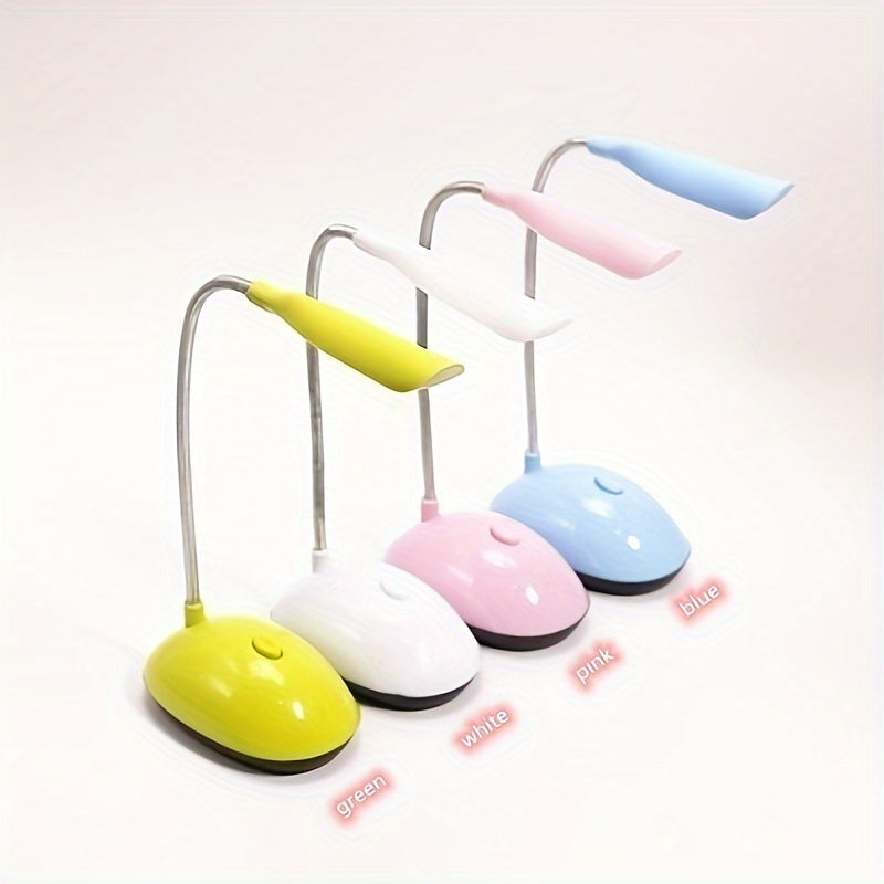 Foldable LED Desk Lamp with 4 Colors Eye-Care Reading Light Battery Powered
