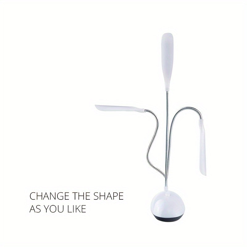 Foldable LED Desk Lamp with 4 Colors Eye-Care Reading Light Battery Powered