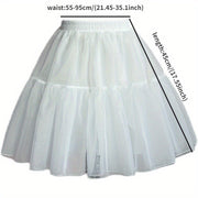 Soft Yarn Women's Short Bustle Petticoat Underskirt for Daily Wear