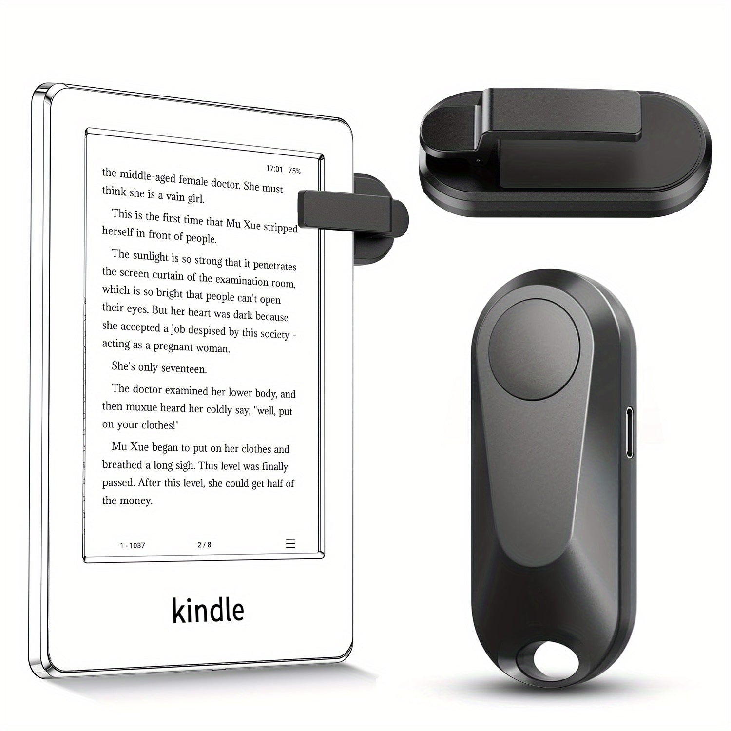 RF Remote Control for Kindle iPad Surface Android Tablets with Page Turning Function
