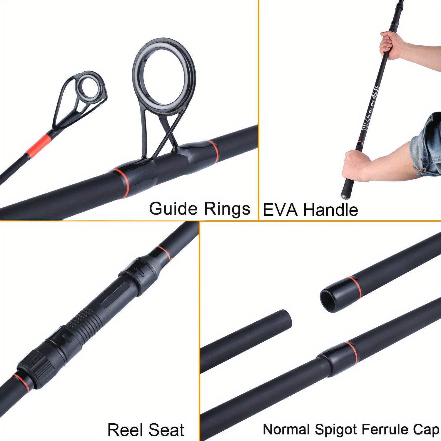 Carbon Fiber Carp Fishing Rod 3m 3.6m Medium Spinning Handle for Advanced Anglers