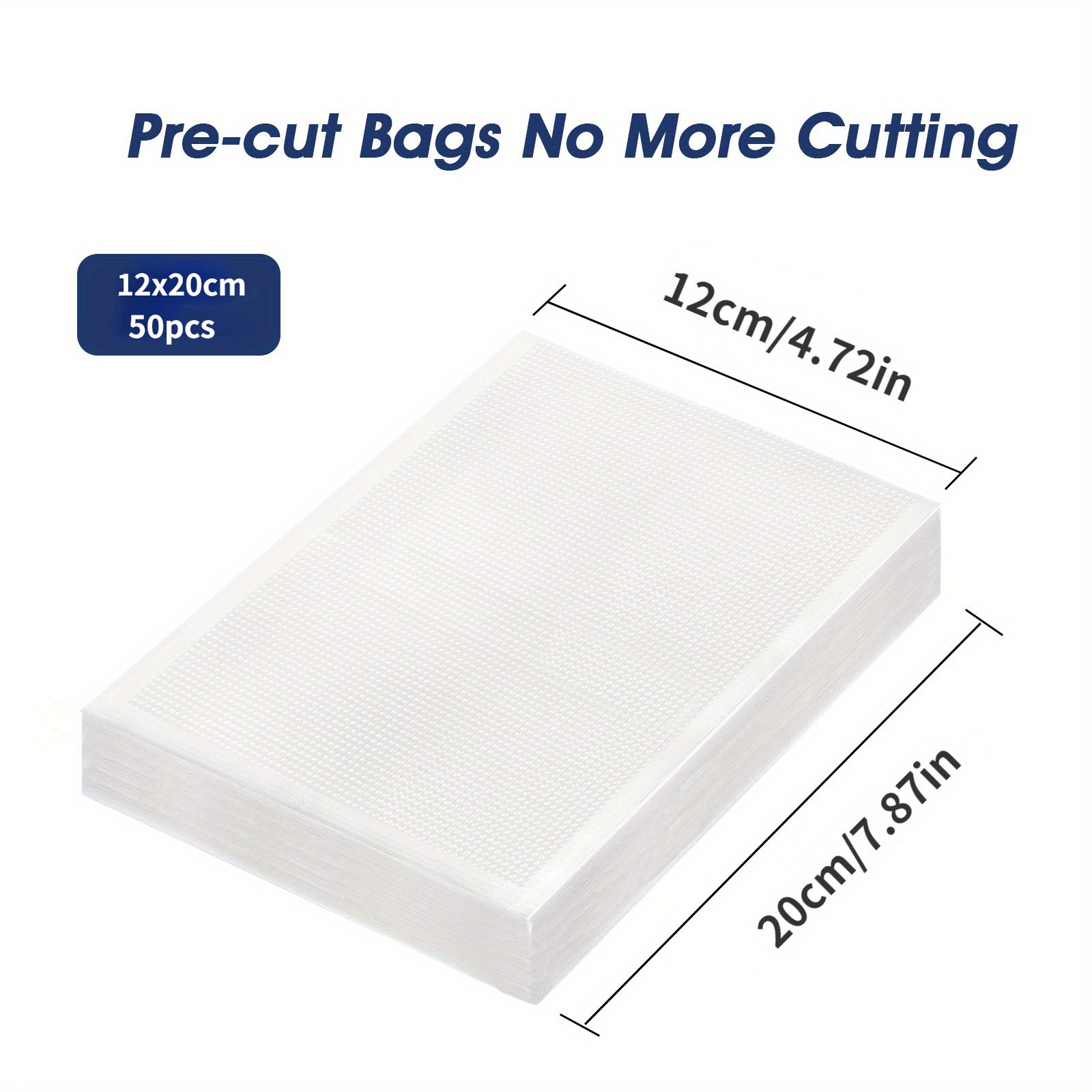 Durable PE+PA Vacuum Sealing Bags Textured Design BPA-Free for Home and Commercial Use