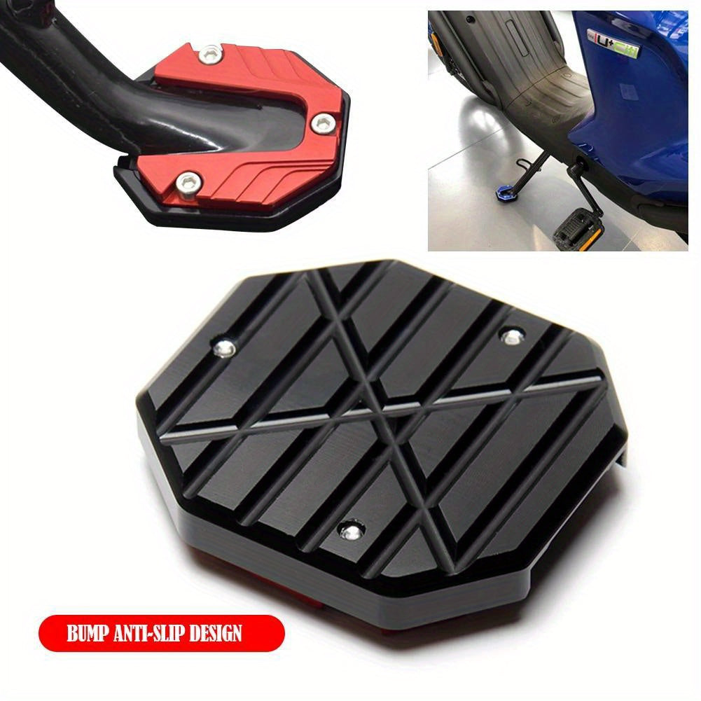 Motorcycle Kickstand Extension Plate Aluminum Alloy Side Stand Support