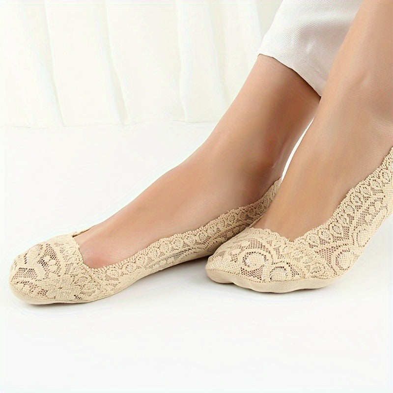 calcetines de barco antideslizantes para mujer, de color sólido, de punto, poliéster, cómodos, invisibles