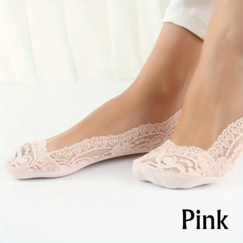 calcetines de barco antideslizantes para mujer, de color sólido, de punto, poliéster, cómodos, invisibles