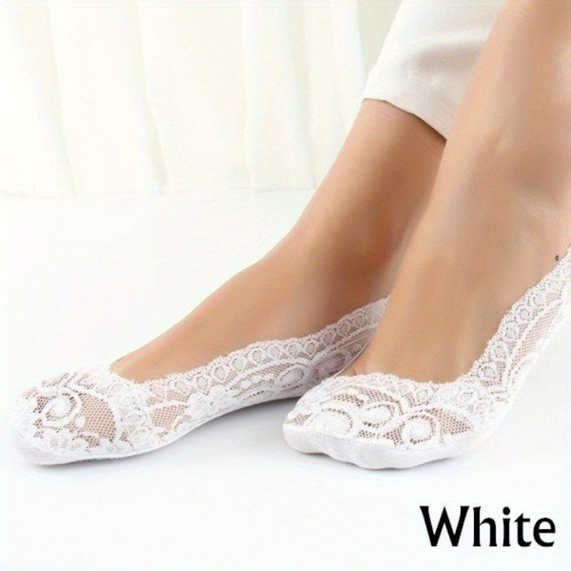 calcetines de barco antideslizantes para mujer, de color sólido, de punto, poliéster, cómodos, invisibles