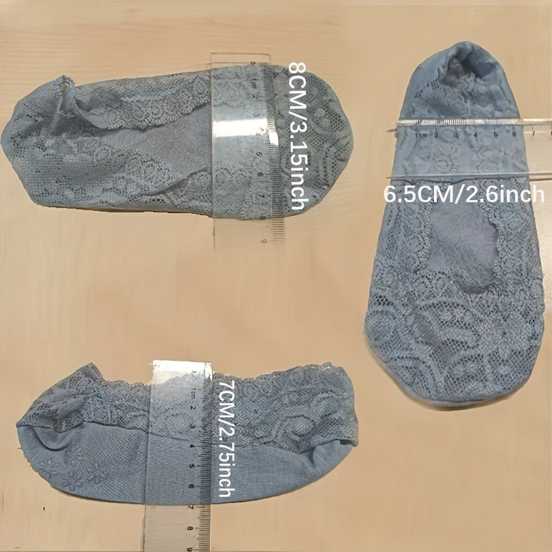 calcetines de barco antideslizantes para mujer, de color sólido, de punto, poliéster, cómodos, invisibles