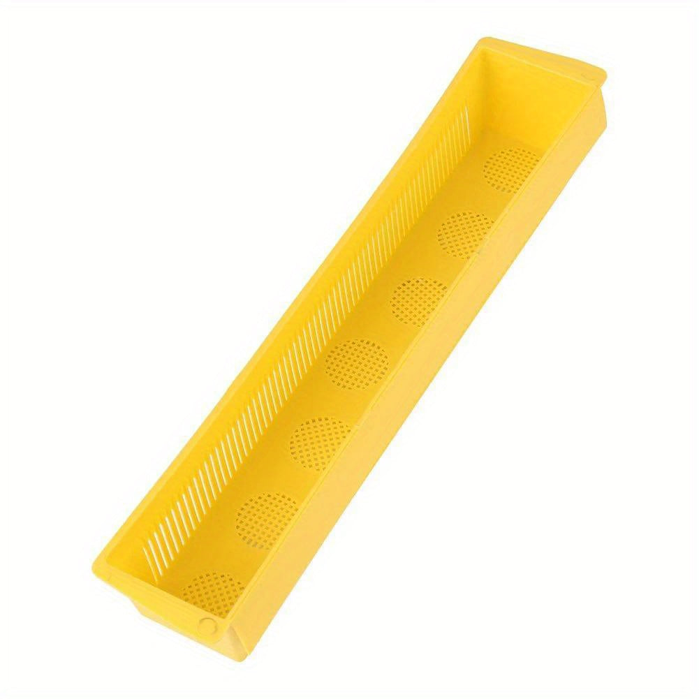 Yellow Plastic Beekeeping Pollen Trap with Removable Ventilated Tray