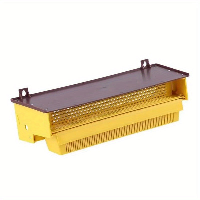 Yellow Plastic Beekeeping Pollen Trap with Removable Ventilated Tray