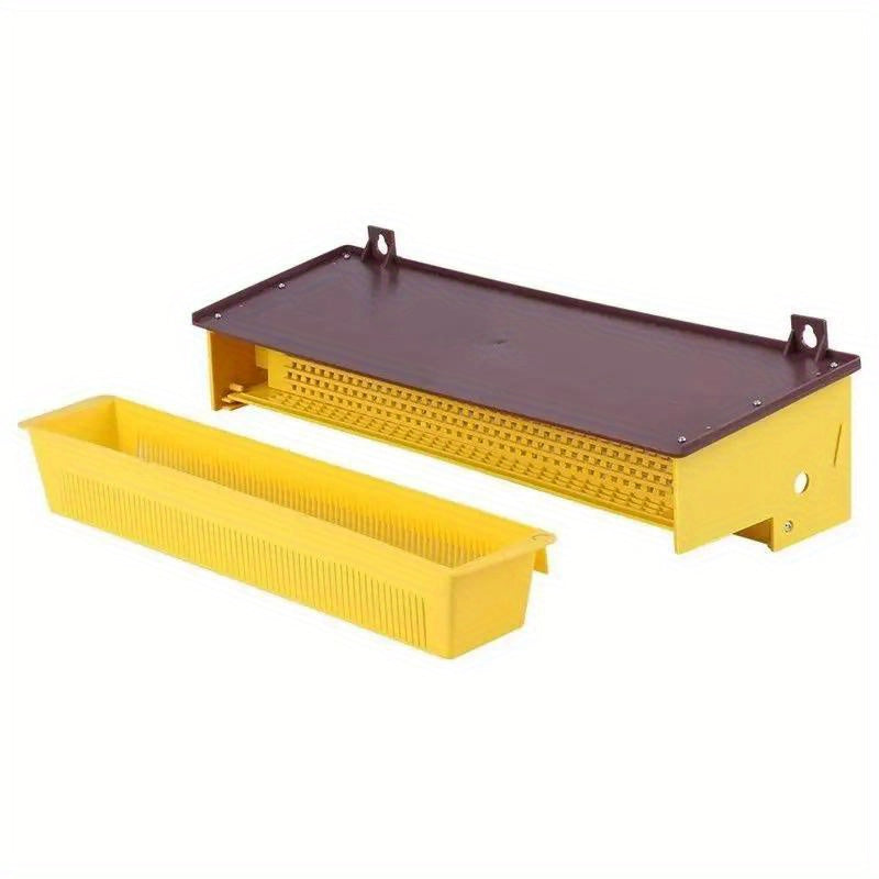 Yellow Plastic Beekeeping Pollen Trap with Removable Ventilated Tray