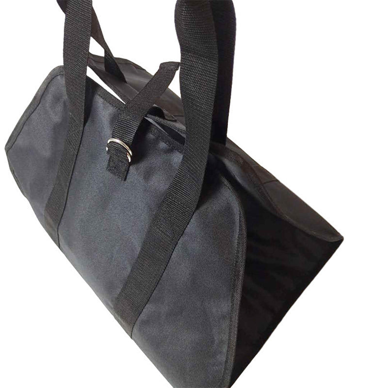 Waxed Canvas Firewood Carrier Bag 94cm with Handles and Straps for Indoor Camping