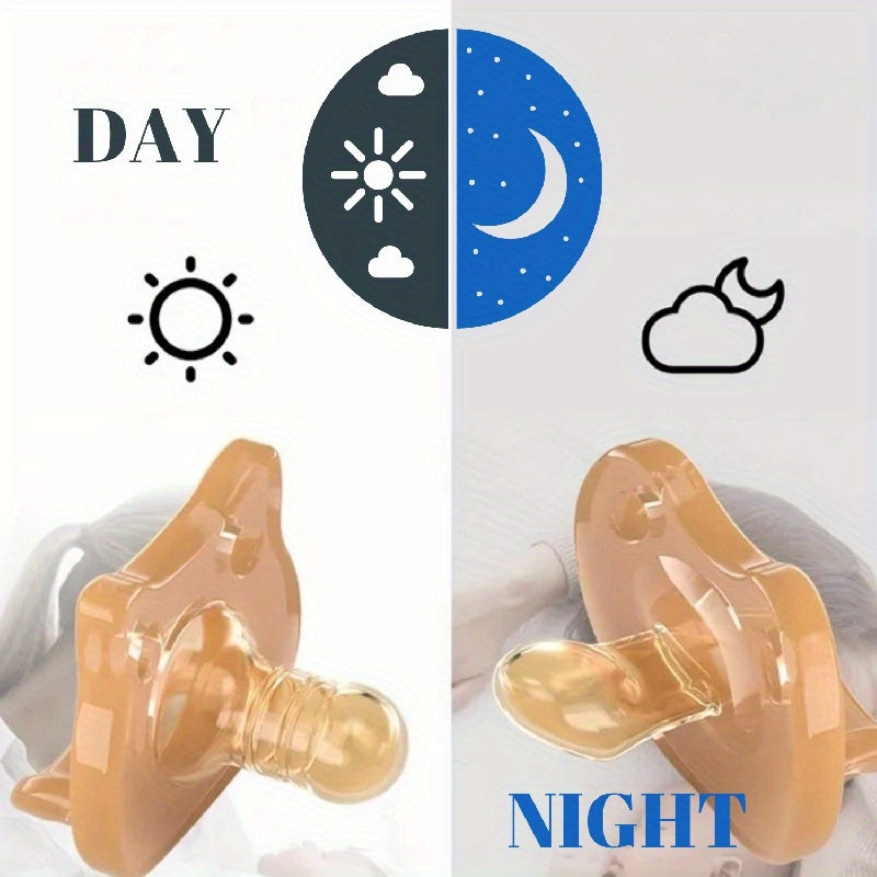 Conjunto de confort para bebés recién nacidos y niños pequeños de silicona, libre de BPA, color marrón claro