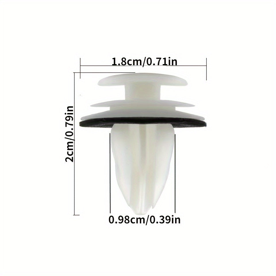 Universal Car Door Panel Clips Set with Seal Ring 100 Pcs Fasteners