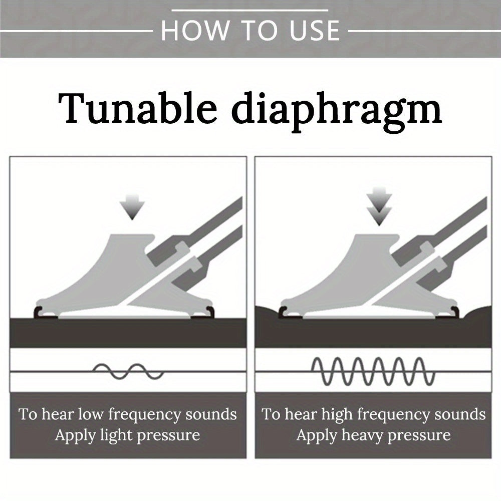 Single Head Aluminum Alloy Cardiology Stethoscope for Doctors and Nurses 61cm Tube