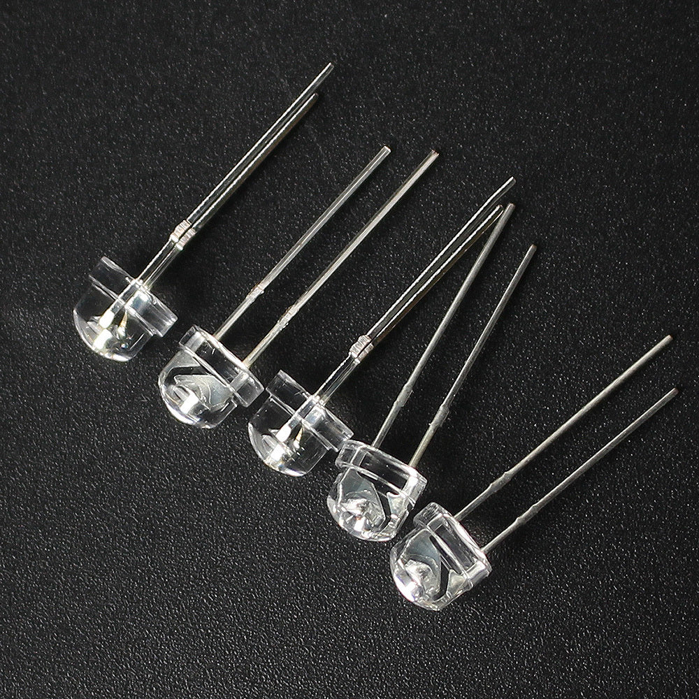50-100 Pcs 5mm LED Diodes Light Emitting Diodes for DIY Projects Blue Green Red Yellow White