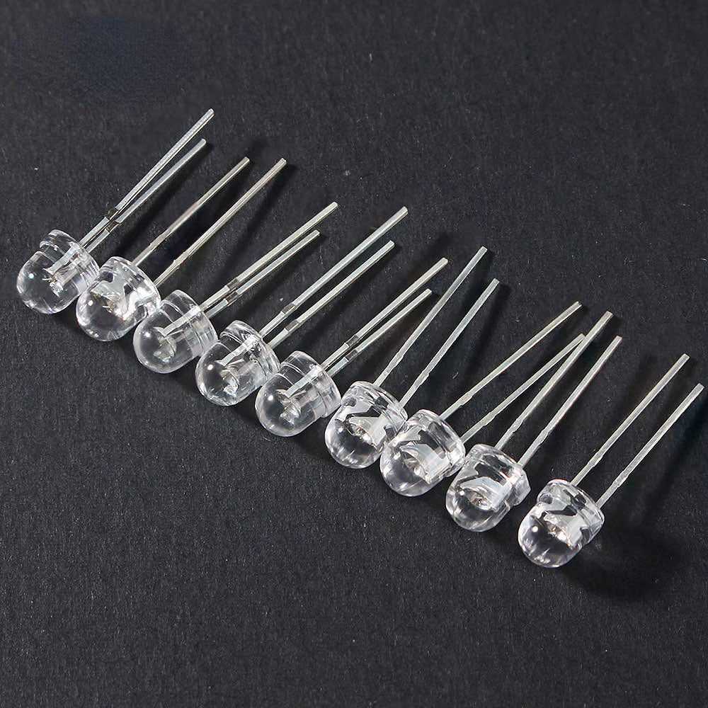 50-100 Pcs 5mm LED Diodes Light Emitting Diodes for DIY Projects Blue Green Red Yellow White