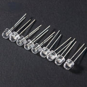 50-100 Pcs 5mm LED Diodes Light Emitting Diodes for DIY Projects Blue Green Red Yellow White