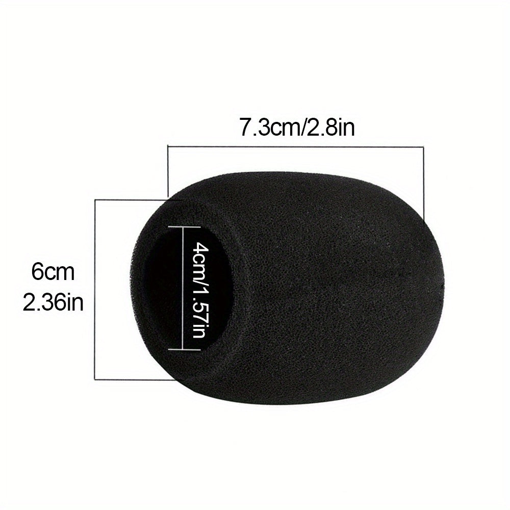 Disposable Foam Microphone Covers Pack of 5 for Handheld Microphones Black