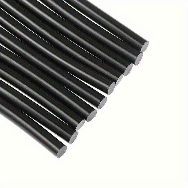 10 dona qora issiq erigan yopishqoq tayoqchalar, tishiklarni ta'mirlash uchun, kuchli yopishqoqlik, chidamli