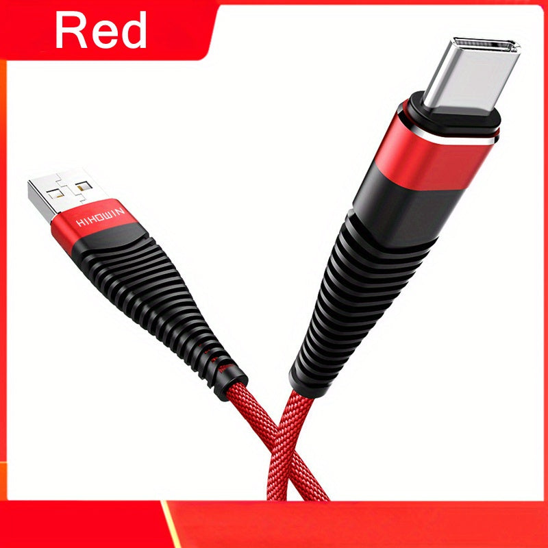 USB Type-C Fast Charging Cable for Android Phones Nylon Matte Male to Male 10-20W