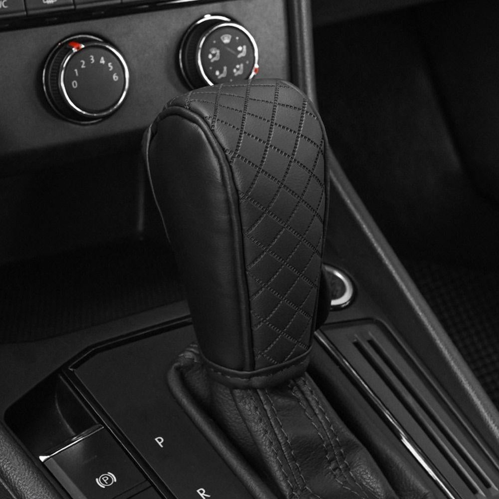 Universal avtomobil uzatish tutqichining qopqog'i PU charm, sirg'almas, chidamli, ichki aksessuar