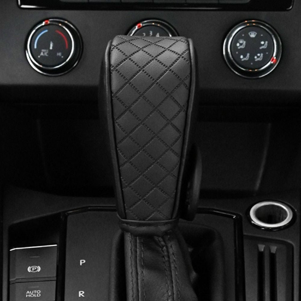 Universal avtomobil uzatish tutqichining qopqog'i PU charm, sirg'almas, chidamli, ichki aksessuar