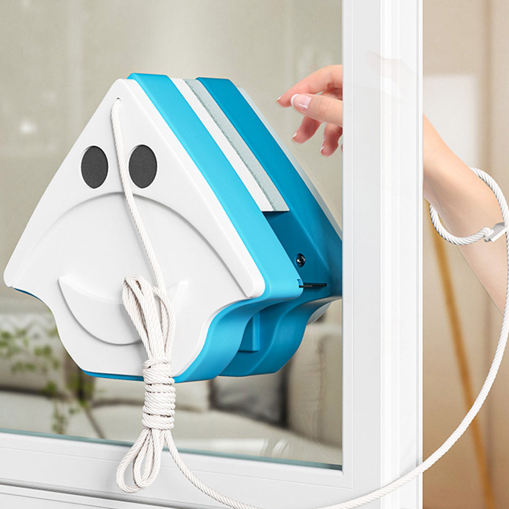 Baland binolar uchun ikki tomonlama magnit deraza tozalagich - yotoq xonalari, yashash xonalari va shisha pollar uchun mukammal.