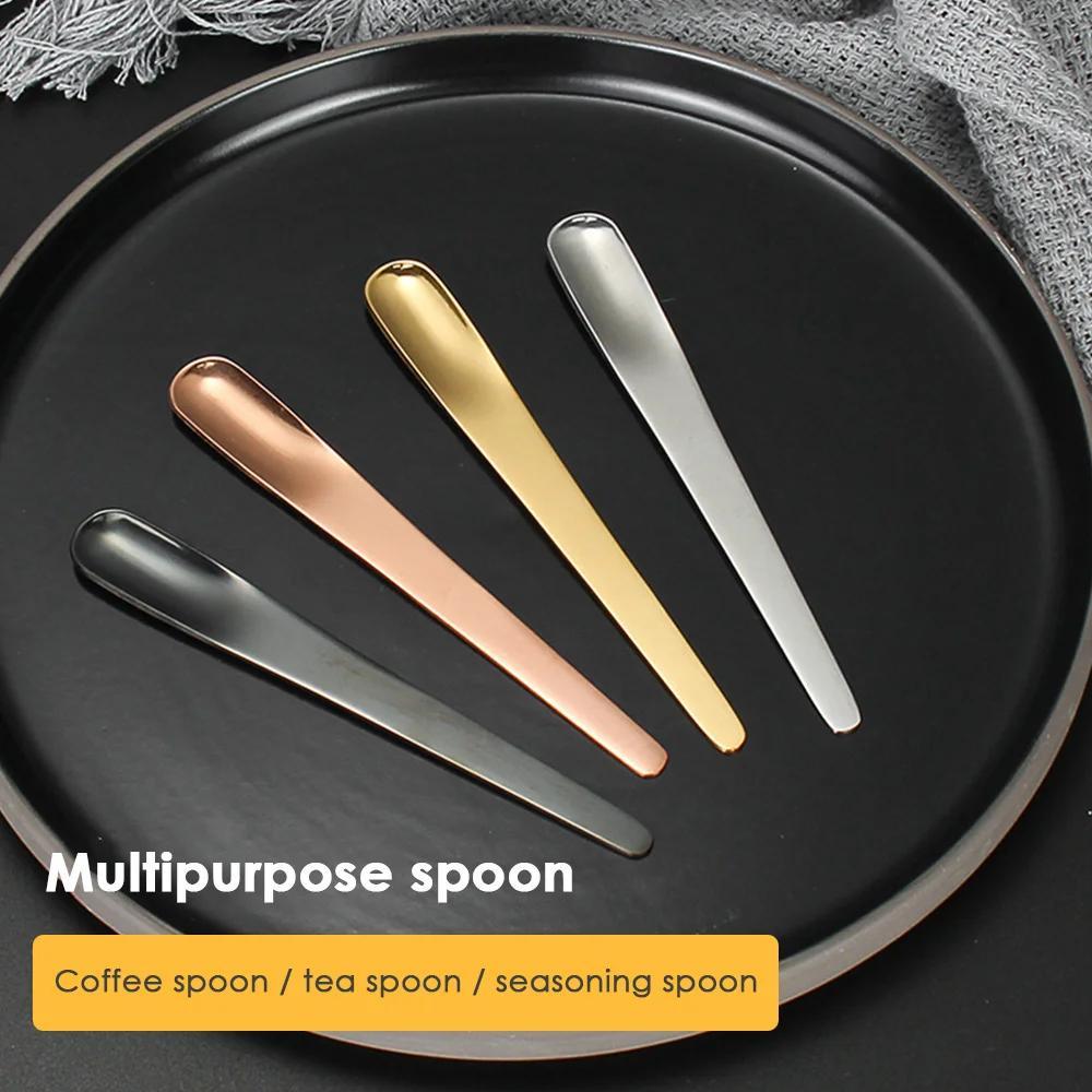 Set of 6 Stainless Steel Coffee Spoons for Desserts, Small Scoops, Stirring