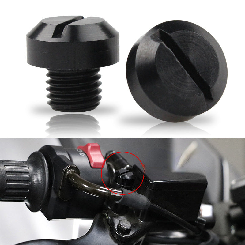 2PCS Aluminum Motorcycle Rearview Mirror Mounting Screws Black M10 Replacement Parts