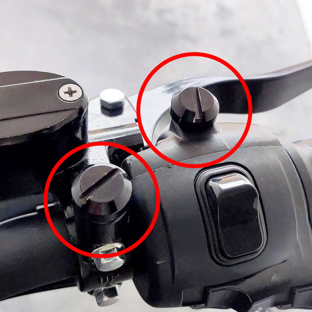 2PCS Aluminum Motorcycle Rearview Mirror Mounting Screws Black M10 Replacement Parts