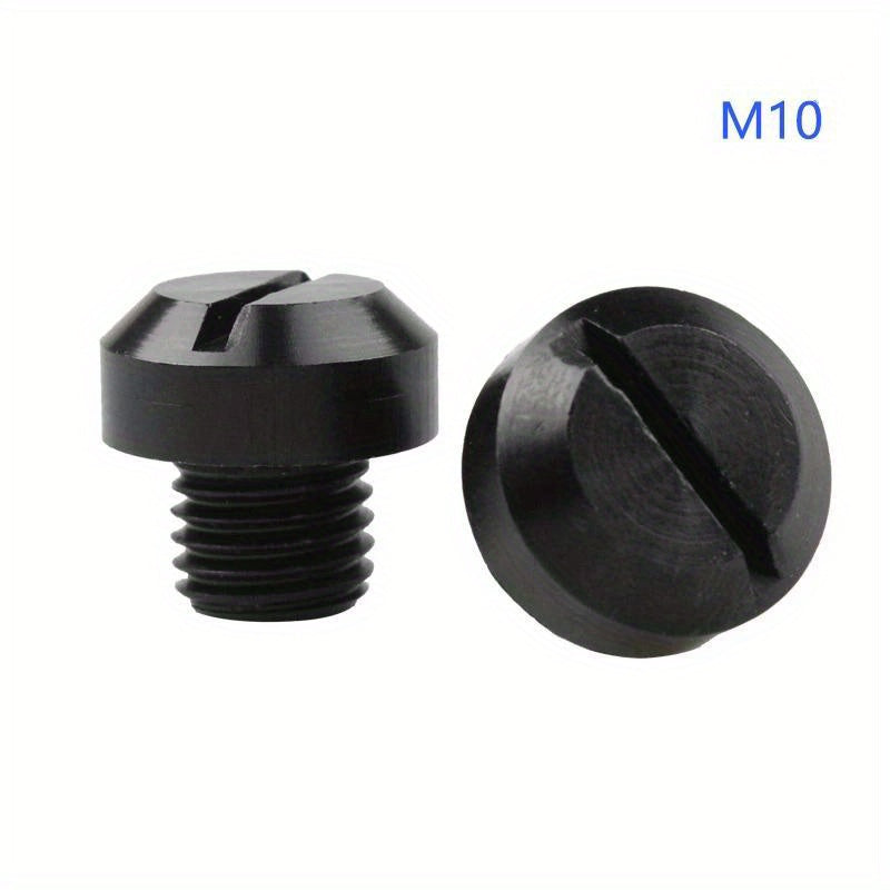 2PCS Aluminum Motorcycle Rearview Mirror Mounting Screws Black M10 Replacement Parts