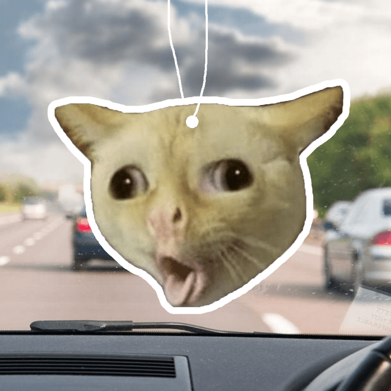 Car Aromatherapy Tablet, Funny Cat Design, Fragrance Pendant, Wardrobe Use