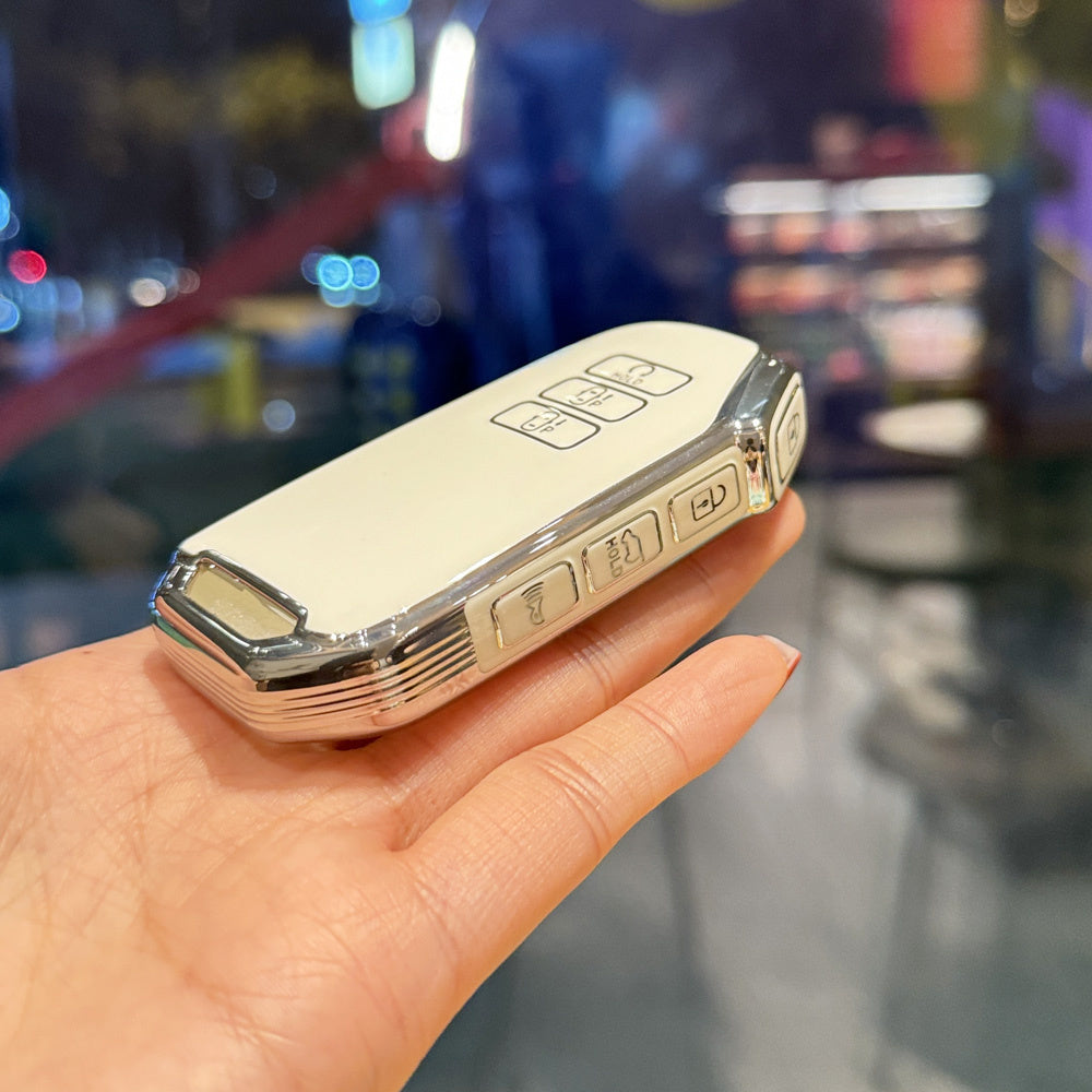 Car Key Fob Cover TPU 7 Button Case for SUV Hybrid Keyless Remote