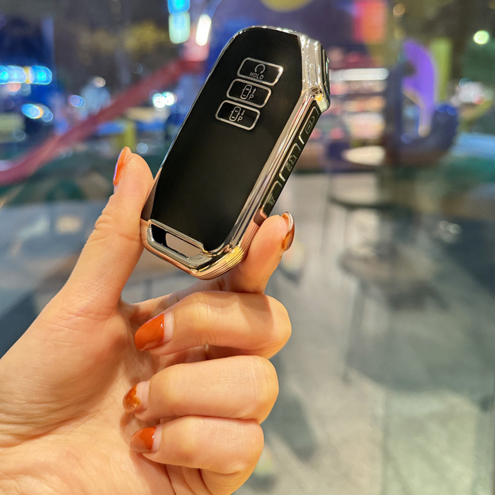 Car Key Fob Cover TPU 7 Button Case for SUV Hybrid Keyless Remote