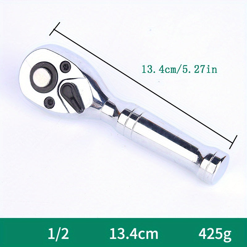 Universal Fastening Tool 72 Teeth Auto Repair Ratchet Wrench with Quick-Release Socket