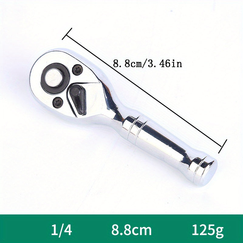 Универсальный инструмент для фиксации, автосервисный трещоточный ключ с 72 зубцами и быстросъемным держателем