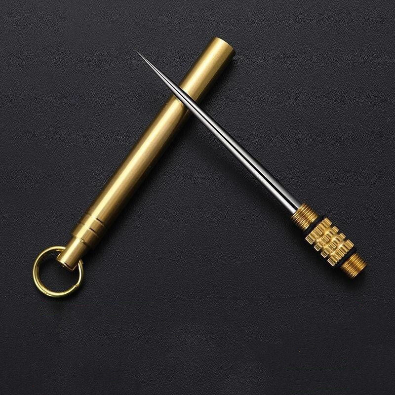 Portable Titanium Toothpick Tool Stainless Steel Metal Copper Personal Care Outdoor Tooth Pick Fruit Pick