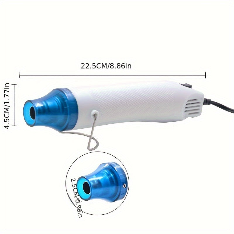 Small Heat Gun 220-240V for Shrink Wrap DIY Crafts and Projects