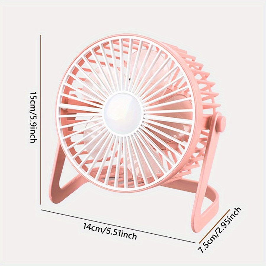 Mini Portable USB Desktop Fan Quiet Touch Control Cooling Fan for Bedroom Office