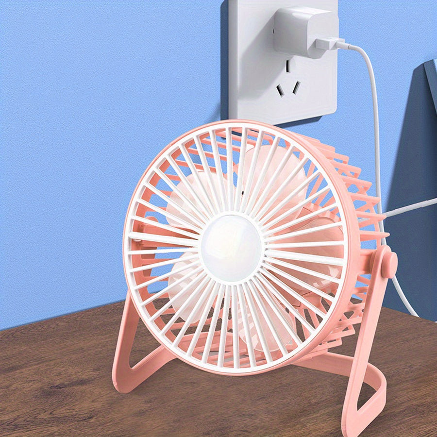 Mini Portable USB Desktop Fan Quiet Touch Control Cooling Fan for Bedroom Office