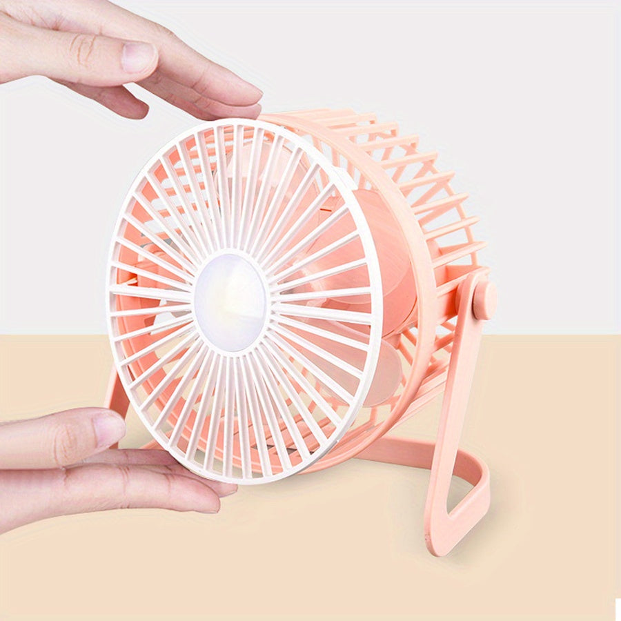 Mini Portable USB Desktop Fan Quiet Touch Control Cooling Fan for Bedroom Office